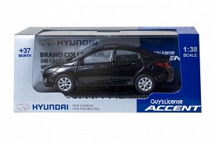 Модель пласт. бокс  "Hyundai Solaris/Accent" 1:38