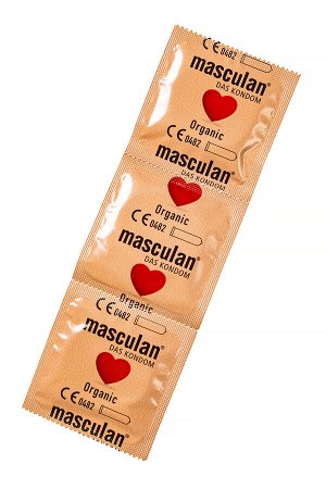 Презервативы masculan  ORGANIC № 3 утонченные, 18,5 см, 5.3 см, 3 шт.