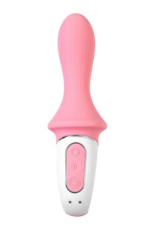 Нереалистичный вибратор Satisfyer Air Pump Booty 5, силикон, розовый, 15 см.