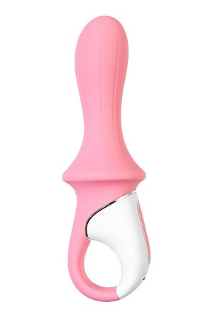 Нереалистичный вибратор Satisfyer Air Pump Booty 5, силикон, розовый, 15 см.