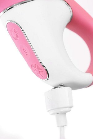 Нереалистичный вибратор Satisfyer Air Pump Booty 5, силикон, розовый, 15 см.