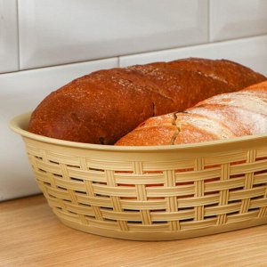 Хлебница плетеная, 3 л, цвет МИКС