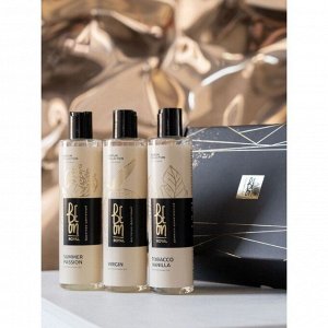 BeOn Подарочный набор гелей для душа / Royal 3 Tobacco Vanilla + Summer Passion + Virgin, 260 мл x 3