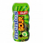 Кислая жвачка Ментос со вкусом зеленого яблока / Жевательная резинка Mentos Sour Greenapple Gum  30 гр