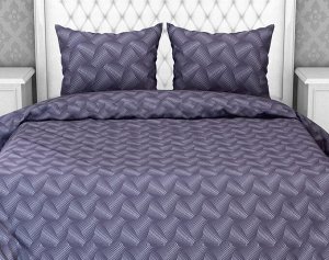 Пододеяльник 1,5-спальный, бязь "Комфорт" (220) (Иллюзия, сине-фиолетовый)