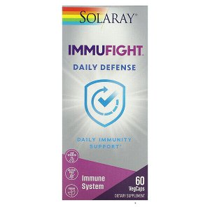 Solaray, ImmuFight, Ежедневная защита, 60 вегетарианских кап
