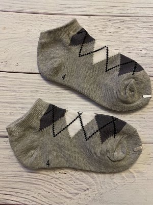 Носки детские  укороченные для мальчиков, цвет серый