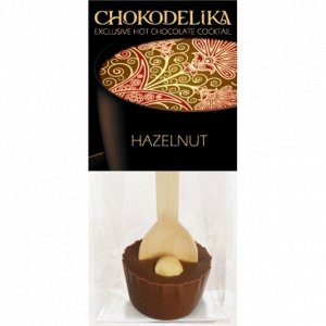 Фундук эксклюзивный горячий шоколадный коктейль с деревянной ложкой, 50 гр., срок годности 12 мес., в коробке 10 шт.