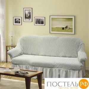 2221112890114 Набор чехлов (3-х местный диван+2 кресла) Fiyonk, (кремово серый) N830