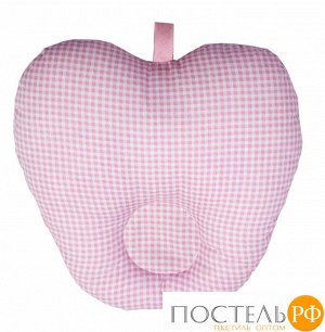 111062525-26 Анатомическая подушка для младенцем "Apple" розовый 25x25
