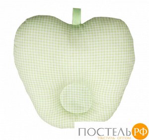 111062525-21 Анатомическая подушка для младенцем "Apple" зеленый 25x25