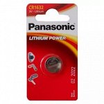 Батарейка Panasonic CR 1632 EP Japan 1шт/бл
