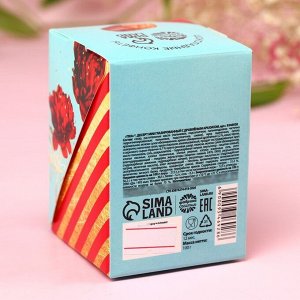 Конфеты в коробке «Розы» с дроблёным арахисом, 100 г.