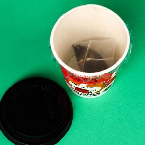Чай чёрный «Жидкость для снятия стресса» в пирамидке срецким орехом и корицей, 3.