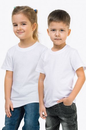 Детская однотонная футболка