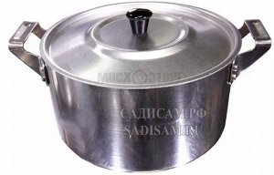 Кастрюля алюм/без покр/полир. 4,5л метал/крышка (SCOVO) 071394