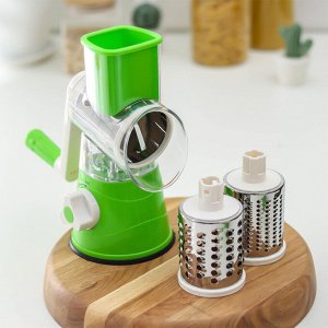 Овощерезка-Терка роторная 19х12,5х25 см Mandoline Slicer 2 сменных насадки