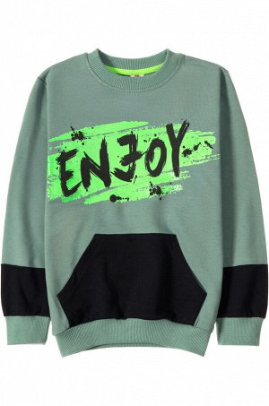 Толстовки для мальчиков "Enjoy mini green", цвет Темно-зеленый