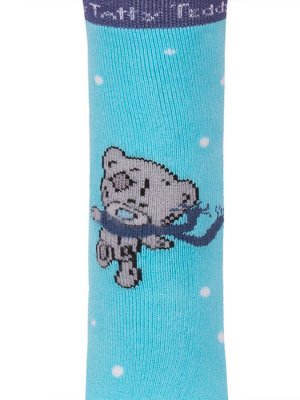 Носки для детей "Turquoise bear", цвет Бирюзовый