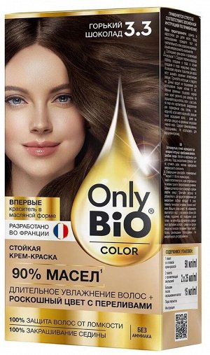 Краска-крем д/волос "Only Bio COLOR" т. 3.3 Горький  Шоколад 115мл.арт.GB-8022 /15/