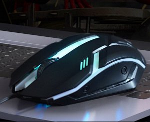 Проводная мышь с подсветкой RGB Optical Mouse EX3