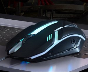 Проводная мышь с подсветкой RGB Optical Mouse X3