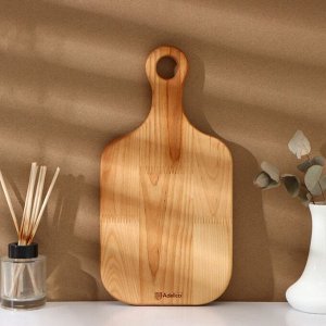 Набор деревянных разделочных досок на подставке 2 шт Adelica: 35x18x2 см, подставка 16x8,5x4 см, масло в подарок 100 мл, пропитаны минеральным маслом, берёза, в подарочной коробке
