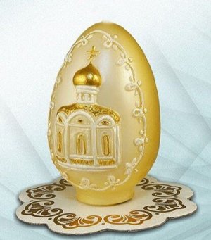 Силиконовая форма "Яйцо с церковью"