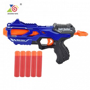 Zecong Toys Бластер Blaze Storm 7108 механический с мягкими Мегапулями