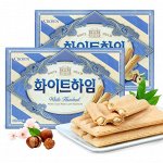CROWN White Heim Вафли со сливочным кремом и фундуком 142 гр., 20 шт., Арт-86247