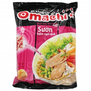 Яичная лапша быстрого приготовления Omachi со вкусом свинины 80 гр.