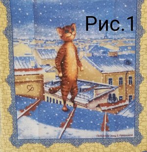 Чехол декор. рогожка Питерские коты 45*45