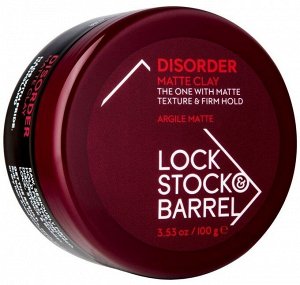 LOCK STOCK & BARREL Disorder Matte Clay Жесткая глина для укладки волос 100 г