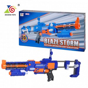 Автомат Blaze Storm ZC7056 с мягкими пулями на батарейках + фонарик