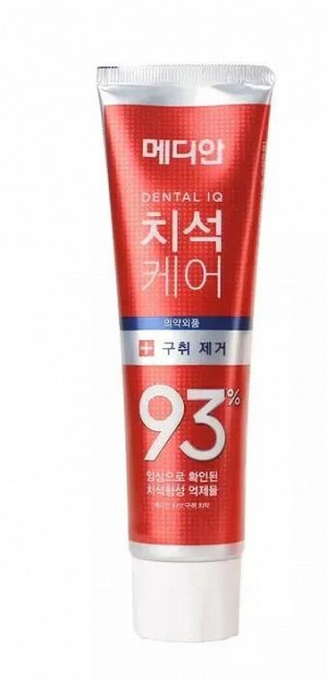 Зубная паста, освежающая с цеолитом (красная)/ Dental IQ 93% Remove Bad Breath, Median, Ю.Корея, 120 г, (1)
