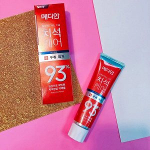 Зубная паста, освежающая с цеолитом (красная)/ Dental IQ 93% Remove Bad Breath, Median, Ю.Корея, 120 г, (1)