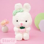 Мягкая игрушка &quot;Зайка с клубникой&quot; 25см