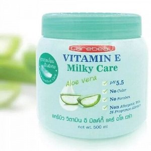 Натуральный крем для тела с молочным протеином, витамином Е и Алоэ Вера CAREBEAU Vitamin E Milky Care Aloe Vera