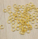 Соединительные колечки золото 0,5мм  - 1шт