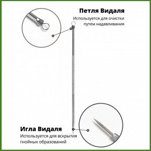 Профессиональный набор инструментов для удаления акне и чёрных точек  (набор 4 инструмента)