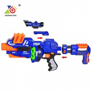 Автомат Blaze Storm ZC7088 с прицелом, стреляет мягкими шариками, 12шт