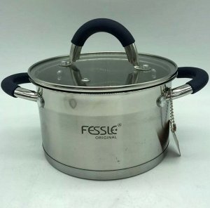 Кастрюля из нержавеющей стали с крышкой FESSLE диаметр 20 см (3,6 л)