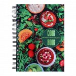 Книга для записи кулинарных рецептов А5, 80 листов на гребне &quot;Супчики&quot;, твёрдая обложка, цветные разделители
