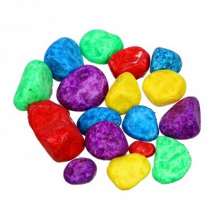 INBLOOM Камни цветные 2.0-3.0см в банке 500гр, натуральный камень