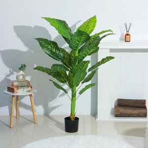 INBLOOM Растение искусственное Диффенбахия, 150см, PEVA, цемент