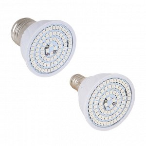 INBLOOM Лампа для растений LED, 80 светодиодов (52R+28B), Е27, 5х5х5.4см, 3.6W, PC