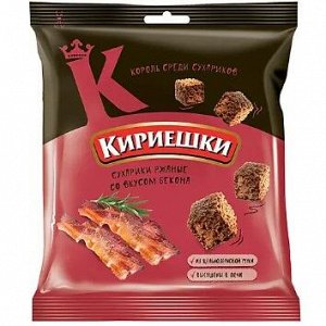 «Кириешки», сухарики со вкусом бекона, 40 г