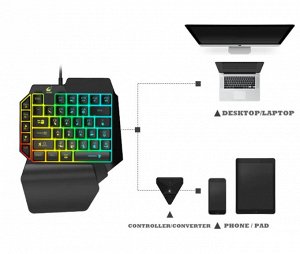 Игровая мини клавиатура Yelandar Unilateral Teclado Gamer JX-K8