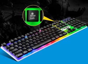 Игровая клавиатура + мышь Yelandar RGB Keyboard Mouse Suit "Русская Версия" KT288