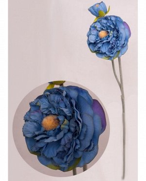 Лютик цветок искусственный 50 см цвет голубой